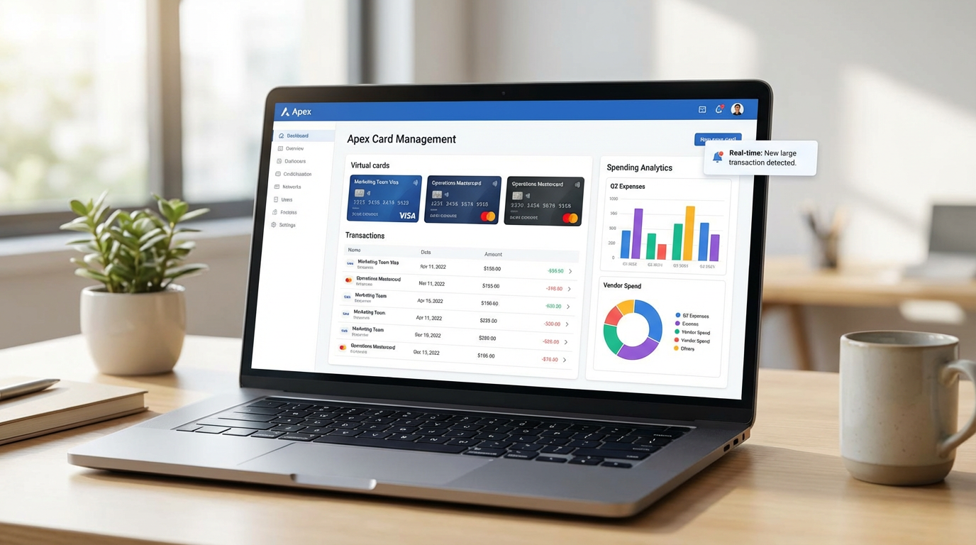 Moderne Kreditkartenverwaltung Dashboard